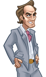 Face, in his powder-blue suit and pink neckerchief