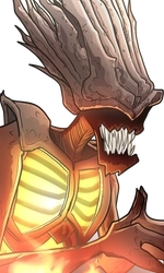 Orgoluuk, the large, fiery demon