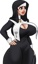 Grace, in her nun's habit