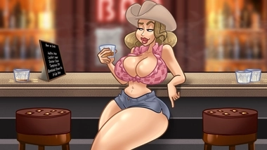 Cass hanging out in a bar.